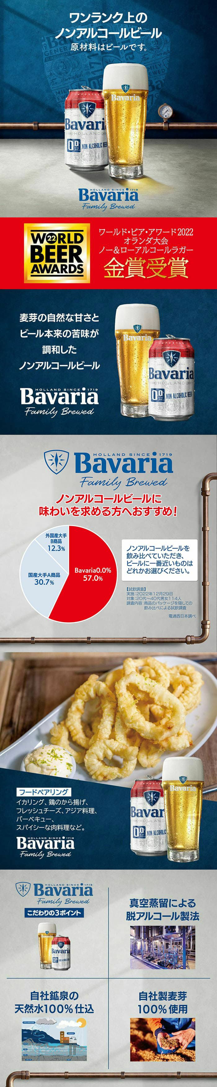 ノンアルコールビール Bavaria 0.0% バヴァリア 330ml×24本 |沢 ノンアルコールビール Bavaria 0.0% バヴァリア 330ml×24本 |沢